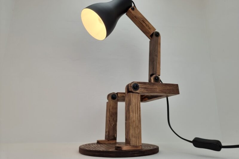 Armløs Lampemand med fod Mørkebrun - Idalund Design